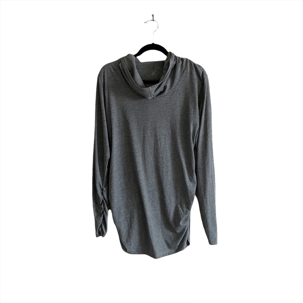 Lucy Athleisure Loungewear Cowl Hoodie Hooded Pullover Sweatshirt Stretch Large